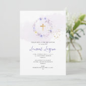 アーツアプ 輝くH2 ダスティパープルローズ 洗礼 招待状 (スタンド正面)