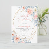 アーツアプ H2 ブッシュ ピンク ローズ ブライダル シャワー 招待状 (スタンド正面)