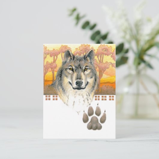 アーツアンドクラフツウルフ ポストカード (スタンド正面)