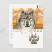 アーツアンドクラフツウルフ ポストカード (正面/裏面)