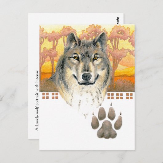 アーツアンドクラフツウルフ ポストカード (正面/裏面)
