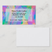 アーツアンドクラフツテーマカラフル  名刺 (正面/裏面)