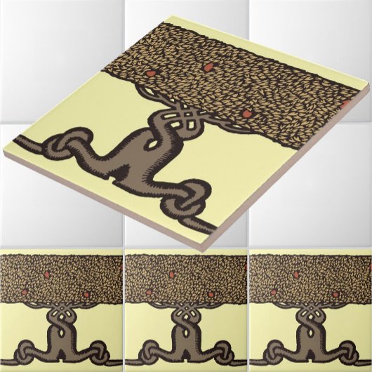 アーツアンドクラフツヴィンテージロイクロフトフルーツツリーヘッジ タイル