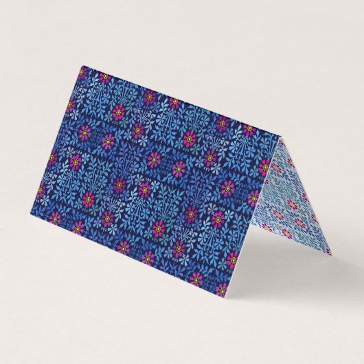 アーツエレガントアンドクラフツフローラルパターンビジネスCa 名刺 (裏面)