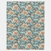 アーツエレガントー&クラフツウィリアム・モリスインスパイア フリースブランケット (正面)