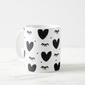 アーツガーリーハートハートヘルスクリップアートハート コーヒーマグカップ (正面左)