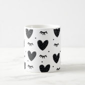 アーツガーリーハートハートヘルスクリップアートハート コーヒーマグカップ (中央)