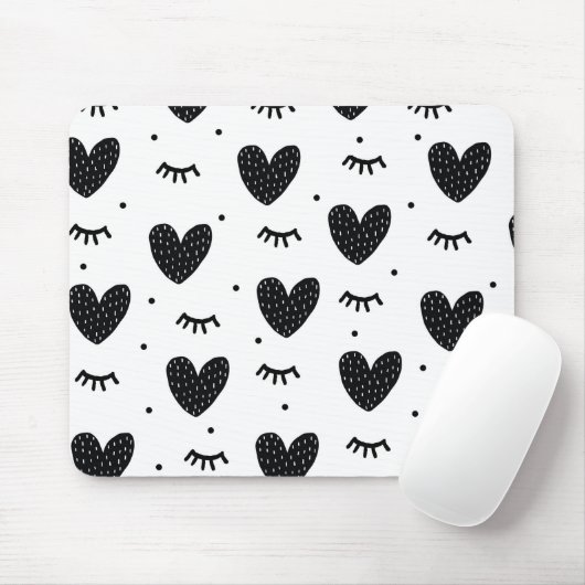 アーツガーリーハートハートヘルスクリップアートハート マウスパッド (マウス)
