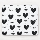 アーツガーリーハートハートヘルスクリップアートハート マウスパッド (正面)