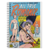 アーツポップ・アートのー実在ラヴ – ロマンスヴィンテージ漫画 ノートブック (正面)