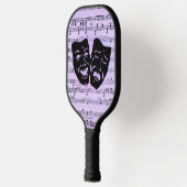 アーツユナイト・パープル・ミュージックとシアターマスク ピックルボールラケット (左)
