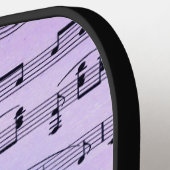 アーツユナイト・パープル・ミュージックとシアターマスク ピックルボールラケット (左詳細)