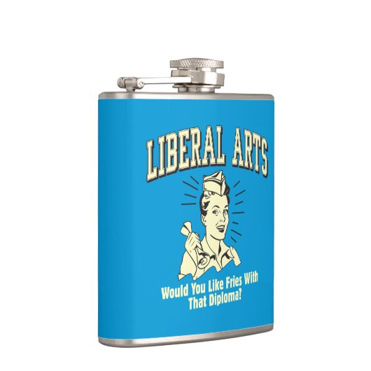 アーツ自由主義の:ディプロマとフライドポテトのような フラスク (右)