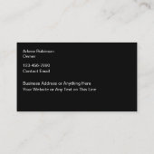 アーツ・アンド・クラフツクリエイティブ名刺 名刺 (裏面)