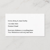 アーツ・アンド・クラフツテーマ名刺 名刺 (裏面)