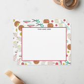 アーツ&クラフツをテーマにしたフラットノテカード ノートカード (正面/裏面インサイチュ)