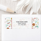 アーツ&クラフツをテーマにした住所 シール (インサイチュ)