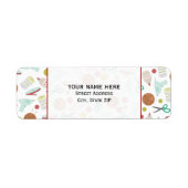 アーツ&クラフツをテーマにした住所 シール (正面)