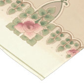 アーツ&クラフツアーツまたはミッションスタイルバラヘッジロー ショートテーブルランナー (コーナー)