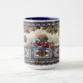 アーツ&クラフツスタイルバルコニーランドスケープヴィスタフリーズ マグカップ (中央)