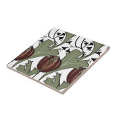 アーツ&クラフツスタイルペトワスフローラルパターン タイル (側面)