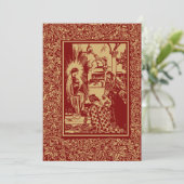 アーツ&クラフツスタイル1896クリスマス出生 シーズンカード (スタンド正面)