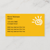 アーツ&クラフツテーマ名刺テンプレート 名刺 (裏面)