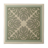 アーツ&クラフツリーフデザインバリエーション1 タイル (正面)