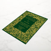 アーツ&クラフツロイクロフト1904縁どフローラ結婚ズ 箔招待状 (回転した状態)