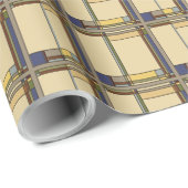 アーツ&クラフツ秋幾何学模様 ラッピングペーパー (ロールコーナー)