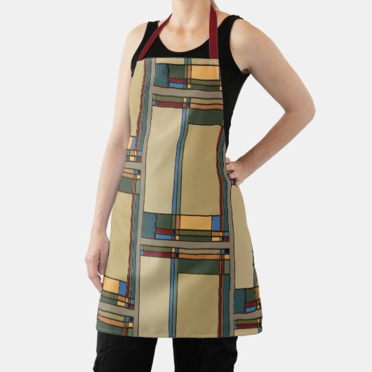 アーツ&クラフトはっきりした幾何エプロン エプロン (インサイチュ)