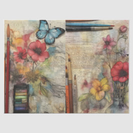 アーツ&クラフトインスパイアフローラティッシュペーパー 薄葉紙