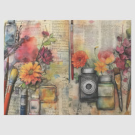 アーツ&クラフトインスパイアフローラティッシュペーパー 薄葉紙