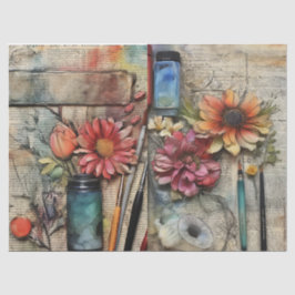 アーツ&クラフトインスパイアフローラティッシュペーパー 薄葉紙