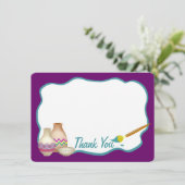 アーツ&クラフト絵を描パーティーフラットカードサンキュー サンキューカード (スタンド正面)