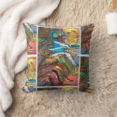 アーテはっきりしたルNZシダのスタイル化された色 クッション (ブランケット)