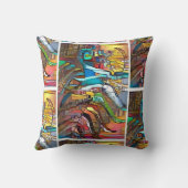 アーテはっきりしたルNZシダのスタイル化された色 クッション (裏面)