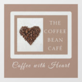 アーティサンコーヒーショップのビジネスブランディング ウィンドウサイン (シート)