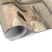 アーティザンの背景にヴィンテージのクリスマスヴィネット ラッピングペーパー (ロールコーナー)