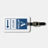 アーティザンアーティストスタジオサイン方向矢印 ラゲッジタグ (正面横)