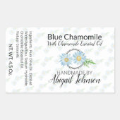 アーティザン🧼カモミール石鹸ラベル 長方形シール (正面)