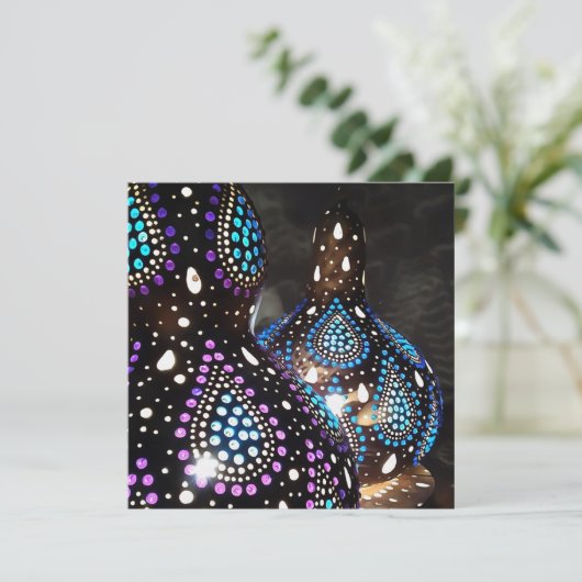 アーティザンクラフトグルドターキッシュランタンアクリルアート 招待状 (スタンド正面)