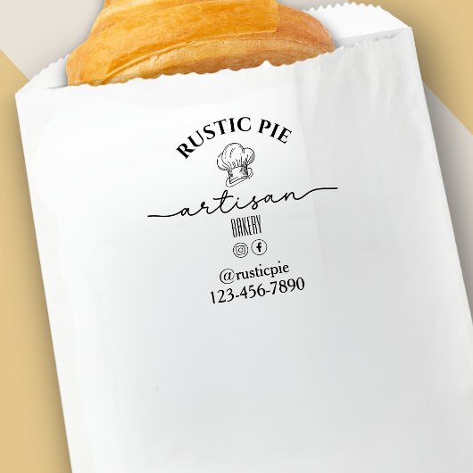 アーティザンシェフハットビジネス名ベーカリー セルフインキングスタンプ