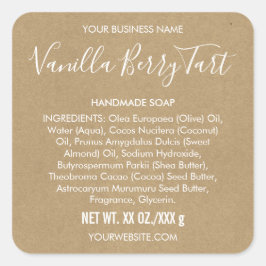 アーティザンソープ紙ルック成分ラベル スクエアシール