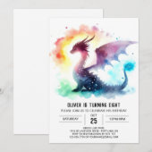 アーティザンファイリードラゴン誕生祝い 招待状 (正面/裏面)