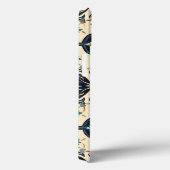 アーティザンブルーと金ゴールドフローラモチーフ Case-Mate iPhoneケース (裏面 / 右)