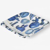 アーティザンブルー金ゴールドサボテン砂漠NAME水彩 ペーパープレート (傾斜あり)