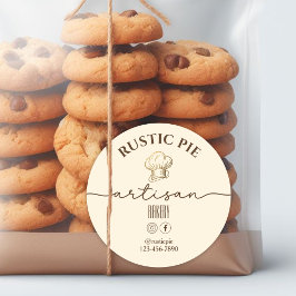 アーティザンホームベーカリー金ゴールドシェフハットオ淡い色のレンジ ラウンドシール