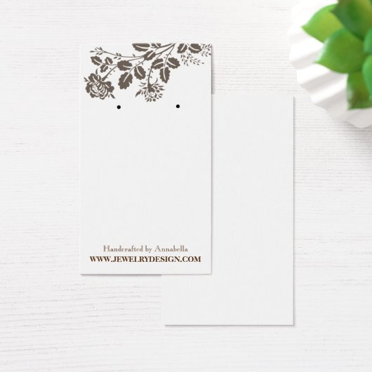 アーティザンレースのようフローライヤリングホルカスタムダージュエリー (デスク)