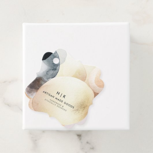 アーティザン抽象芸術シェイプ水カラーつるラベル フェイバータグ (インサイチュ)